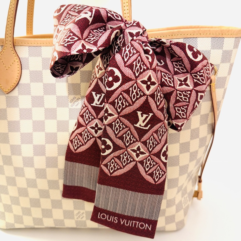 Louis Vuitton Silk Motif Since 1854 Bandeau Scarf NWOT - Picture 9 of 9